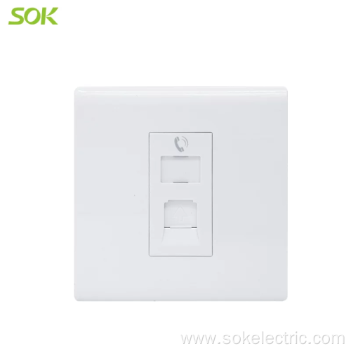 RJ11 TEL Socket Outlet 1Gang electrical sockets